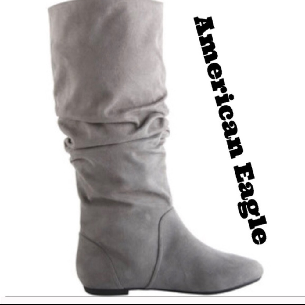 Worn Once American Eagle Gray Boots 7.5